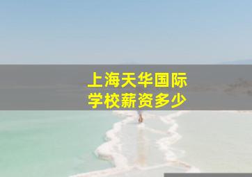 上海天华国际学校薪资多少