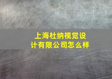 上海杜纳视觉设计有限公司怎么样