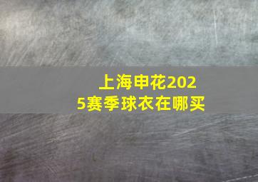 上海申花2025赛季球衣在哪买