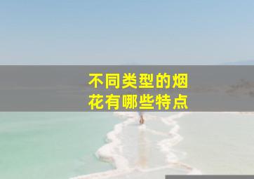 不同类型的烟花有哪些特点