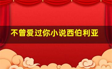 不曾爱过你小说西伯利亚