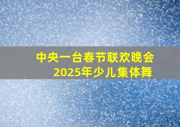 中央一台春节联欢晚会2025年少儿集体舞