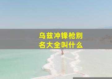 乌兹冲锋枪别名大全叫什么