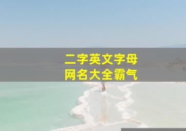 二字英文字母网名大全霸气