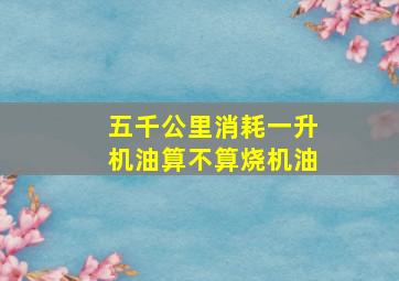 五千公里消耗一升机油算不算烧机油