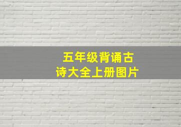 五年级背诵古诗大全上册图片