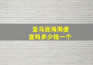 亚马逊海淘便宜吗多少钱一个