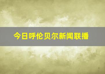 今日呼伦贝尔新闻联播