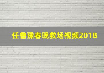 任鲁豫春晚救场视频2018