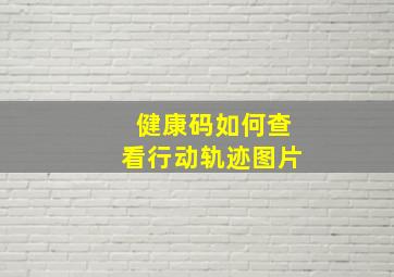 健康码如何查看行动轨迹图片