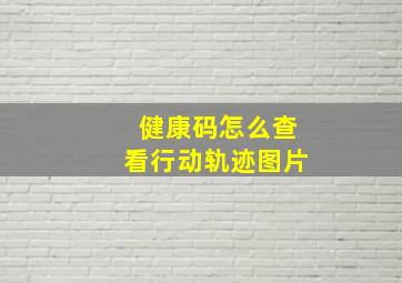 健康码怎么查看行动轨迹图片