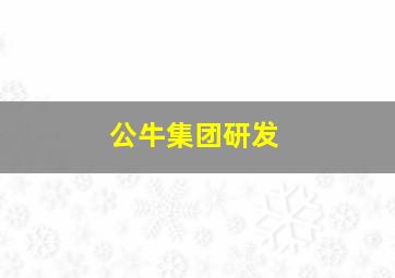 公牛集团研发