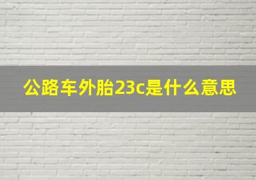 公路车外胎23c是什么意思