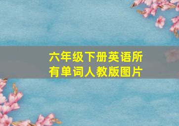 六年级下册英语所有单词人教版图片