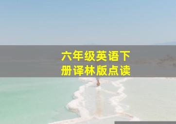 六年级英语下册译林版点读