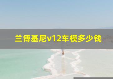 兰博基尼v12车模多少钱