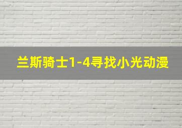 兰斯骑士1-4寻找小光动漫