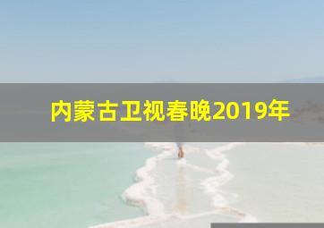 内蒙古卫视春晚2019年