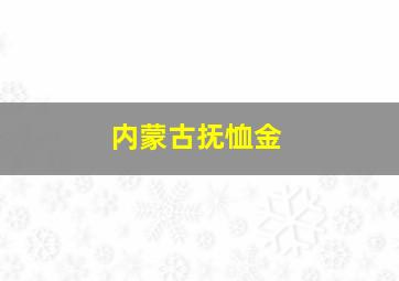 内蒙古抚恤金