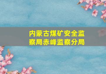 内蒙古煤矿安全监察局赤峰监察分局