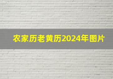 农家历老黄历2024年图片