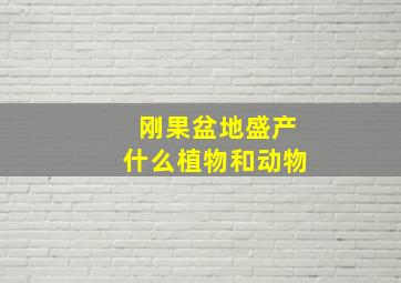 刚果盆地盛产什么植物和动物