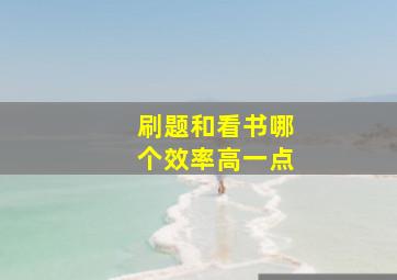 刷题和看书哪个效率高一点