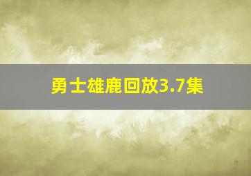 勇士雄鹿回放3.7集