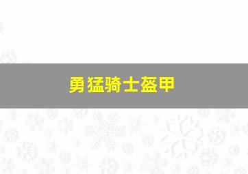 勇猛骑士盔甲