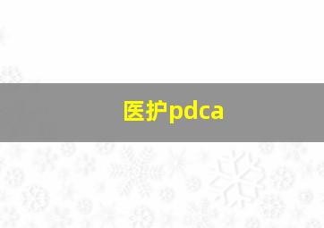 医护pdca