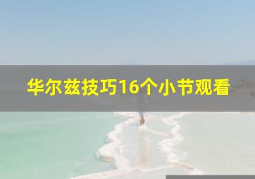 华尔兹技巧16个小节观看