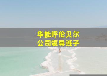 华能呼伦贝尔公司领导班子