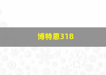 博特恩318