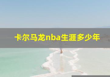 卡尔马龙nba生涯多少年