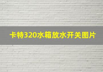 卡特320水箱放水开关图片