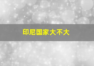 印尼国家大不大