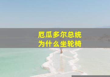 厄瓜多尔总统为什么坐轮椅