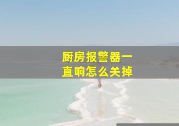 厨房报警器一直响怎么关掉