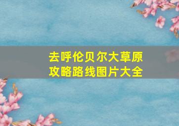 去呼伦贝尔大草原攻略路线图片大全