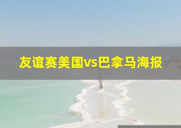 友谊赛美国vs巴拿马海报