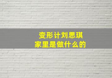 变形计刘思琪家里是做什么的