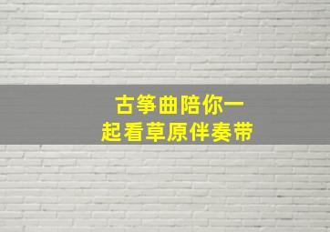 古筝曲陪你一起看草原伴奏带