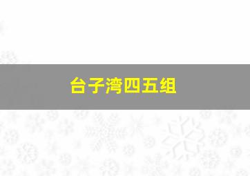 台子湾四五组