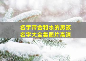 名字带金和水的男孩名字大全集图片高清