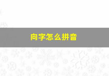 向字怎么拼音