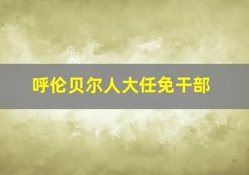 呼伦贝尔人大任免干部