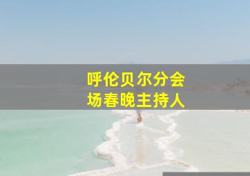 呼伦贝尔分会场春晚主持人