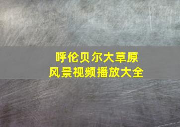 呼伦贝尔大草原风景视频播放大全