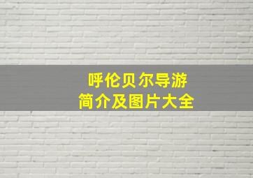 呼伦贝尔导游简介及图片大全