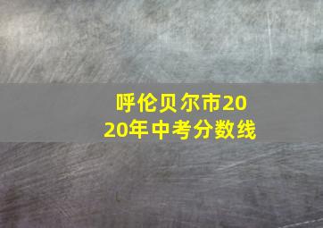 呼伦贝尔市2020年中考分数线